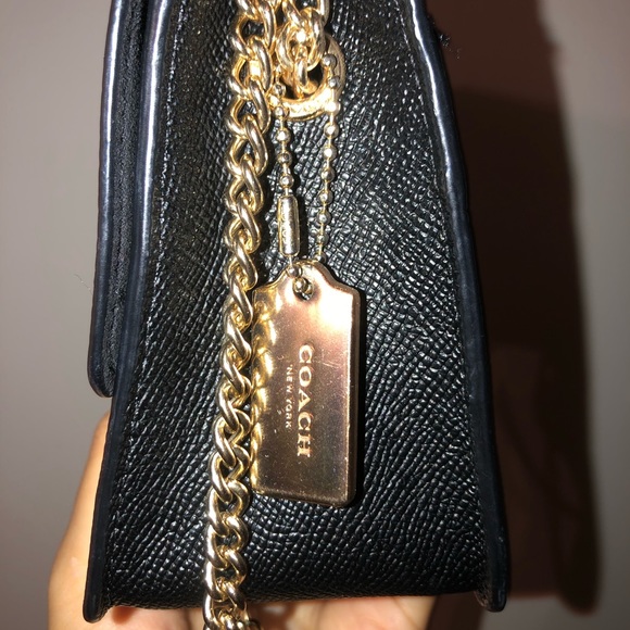 COACH LEATHER BLACK BAG - Picture 3 of 10